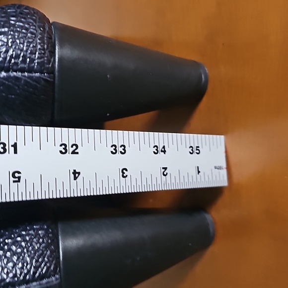 Tibi New York Black High Heel Ankle Snake Embossed Leather Boots Size 9 - Picture 7 of 11